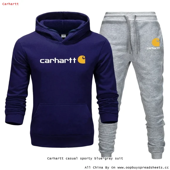 Carhartt casual sporty blue-gray suit