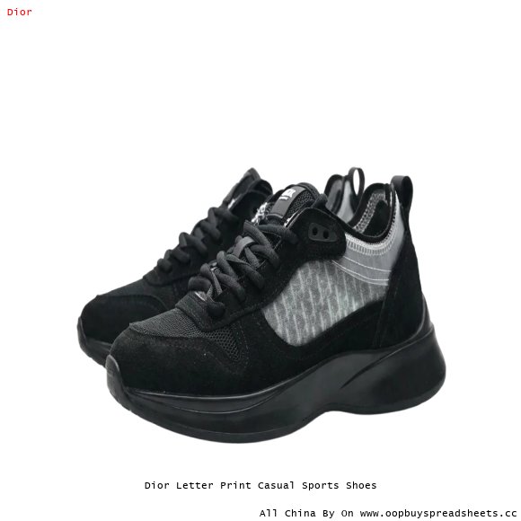 Dior Letter Print Casual Sports Shoes