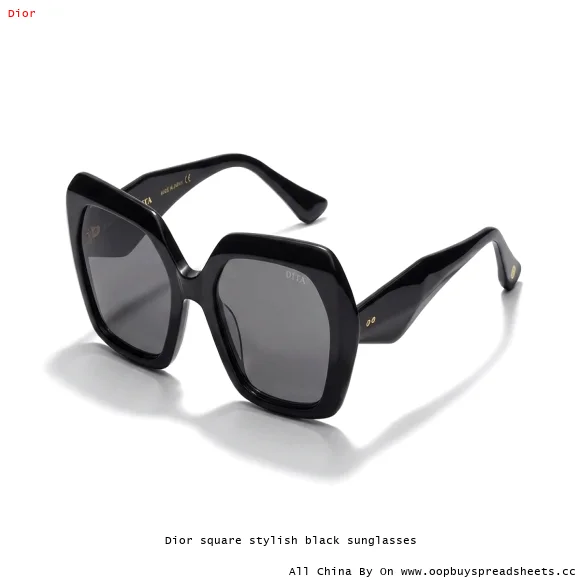 Dior square stylish black sunglasses