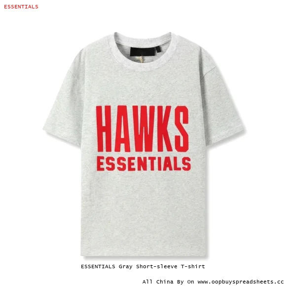 ESSENTIALS Gray Short-sleeve T-shirt