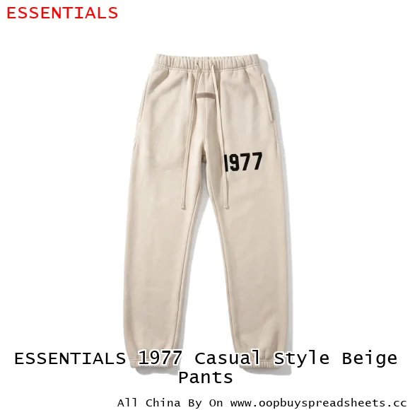 ESSENTIALS 1977 Casual Style Beige Pants