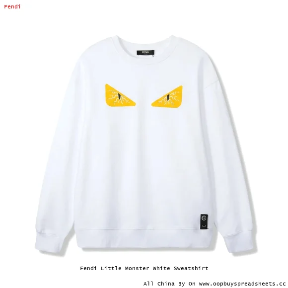 Fendi Little Monster White Sweatshirt