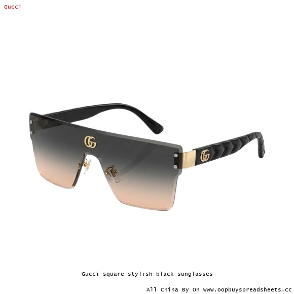 Gucci square stylish black sunglasses