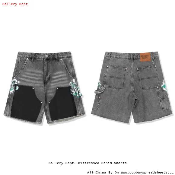 Gallery Dept. Distressed Denim Shorts