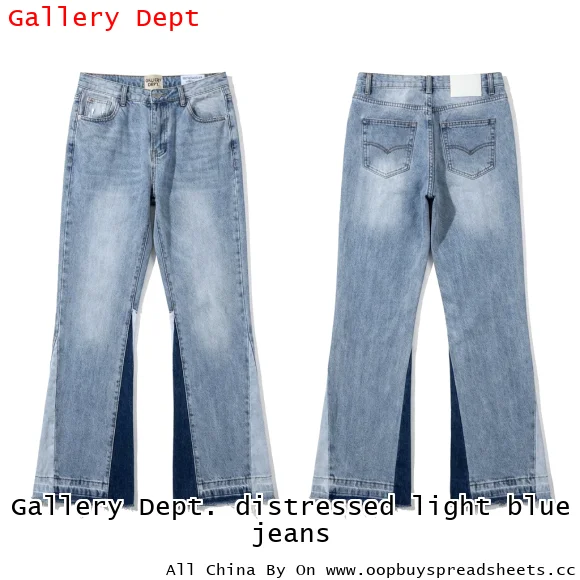 Gallery Dept. distressed light blue jeans