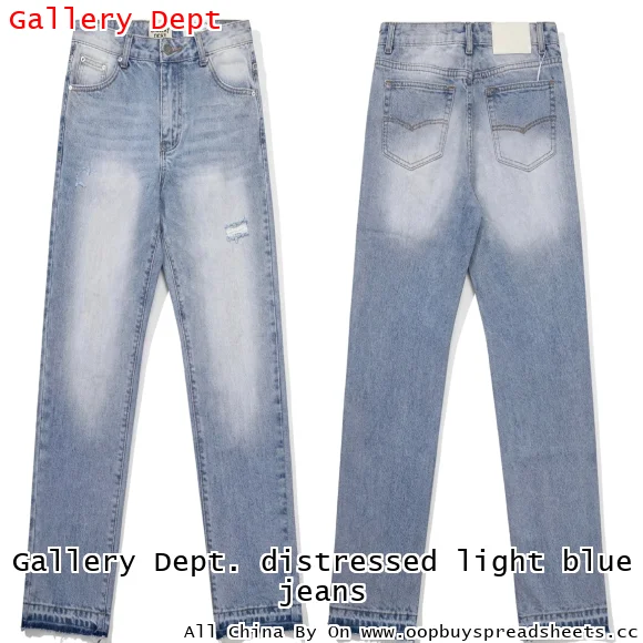 Gallery Dept. distressed light blue jeans