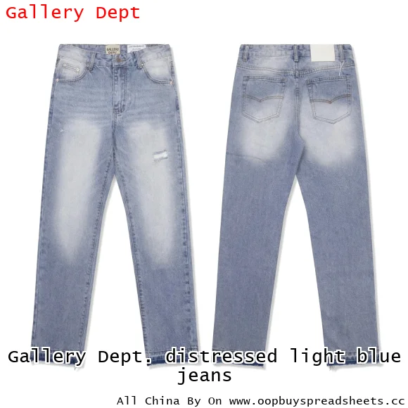 Gallery Dept. distressed light blue jeans