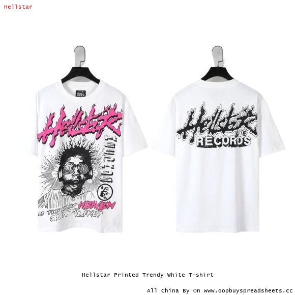 Hellstar Printed Trendy White T-shirt