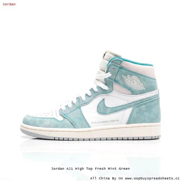 Jordan AJ1 High Top Fresh Mint Green