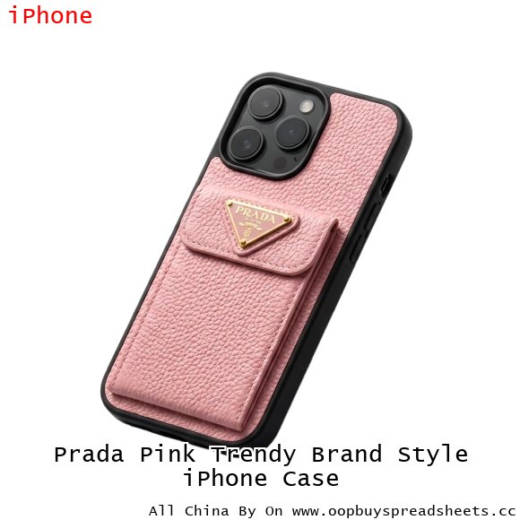 Prada Pink Trendy Brand Style iPhone Case