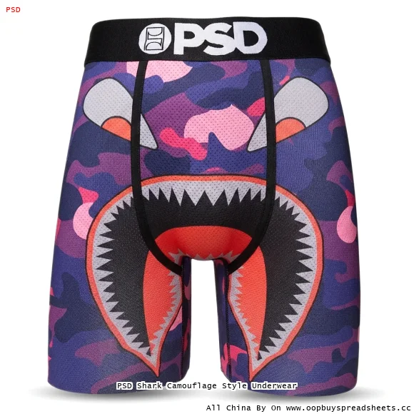 PSD Shark Camouflage Style Underwear