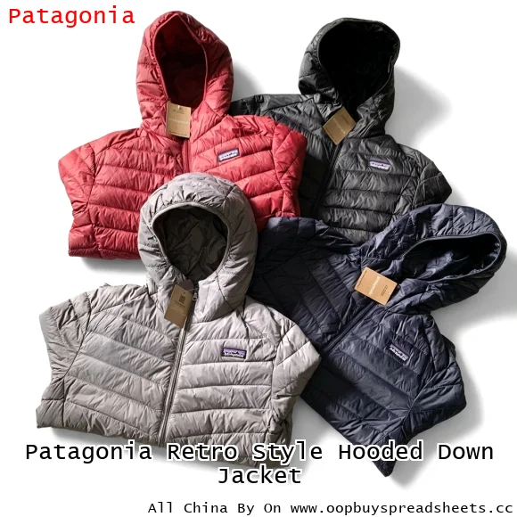 Patagonia Retro Style Hooded Down Jacket