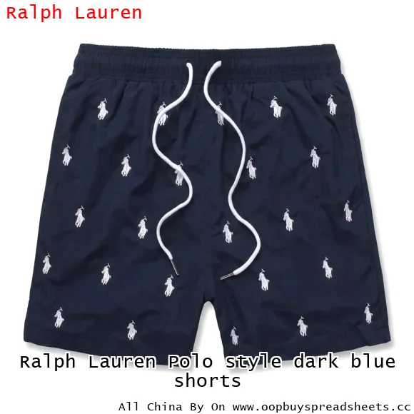 Ralph Lauren Polo style dark blue shorts