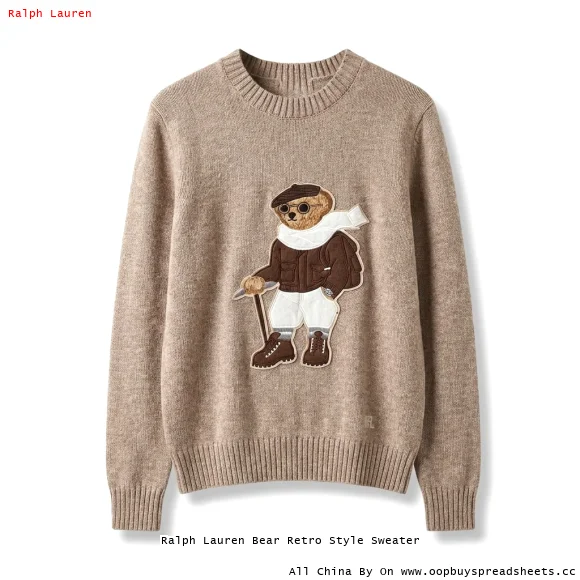 Ralph Lauren Bear Retro Style Sweater