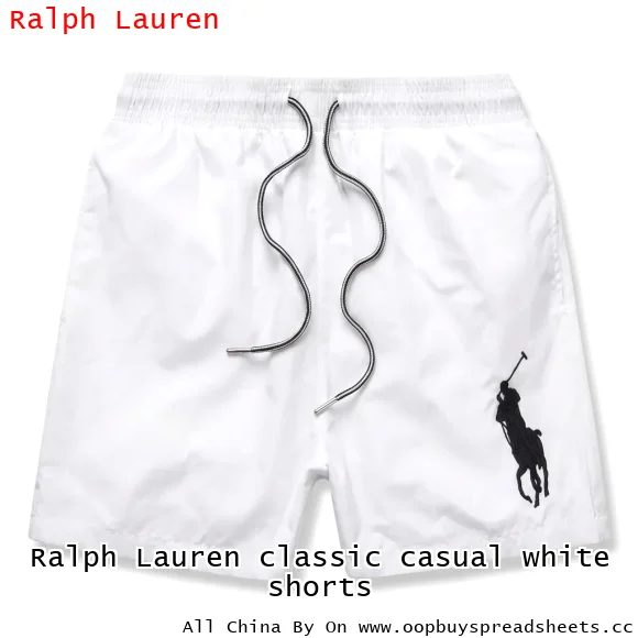 Ralph Lauren classic casual white shorts