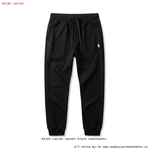 Ralph Lauren casual black sweatpants.