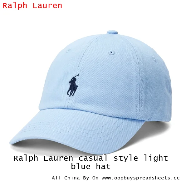 Ralph Lauren casual style light blue hat