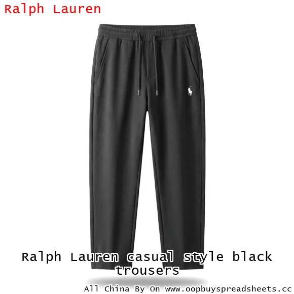 Ralph Lauren casual style black trousers