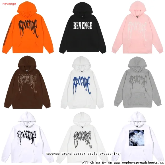 Revenge Brand Letter Style Sweatshirt