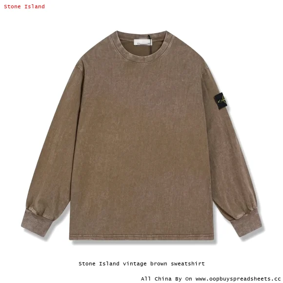 Stone Island vintage brown sweatshirt