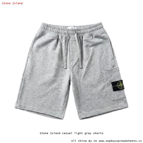 Stone Island casual light gray shorts