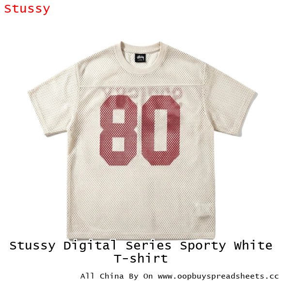 Stussy Digital Series Sporty White T-shirt