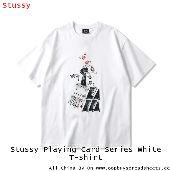 Stussy Playing Card Series White T-shirt