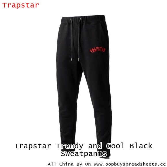 Trapstar Trendy and Cool Black Sweatpants
