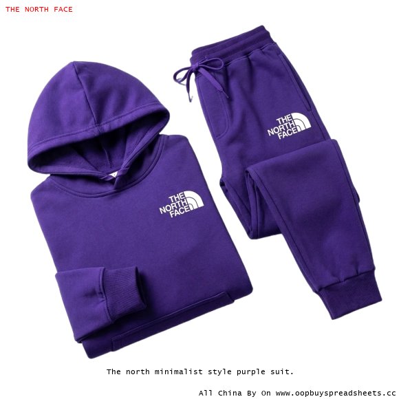 The north minimalist style purple suit.