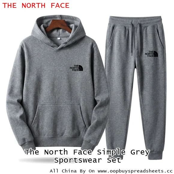 The North Face Simple Grey Sportswear Set