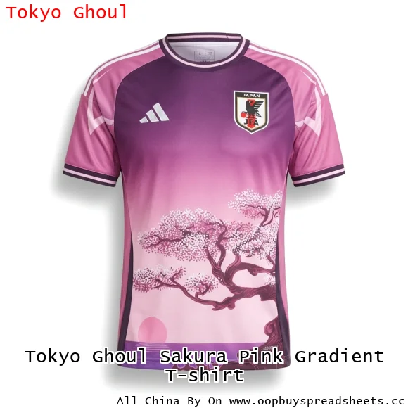 Tokyo Ghoul Sakura Pink Gradient T-shirt