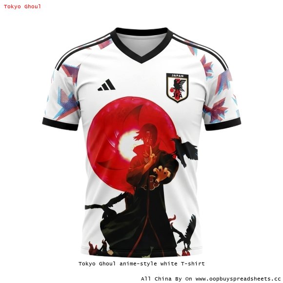 Tokyo Ghoul anime-style white T-shirt