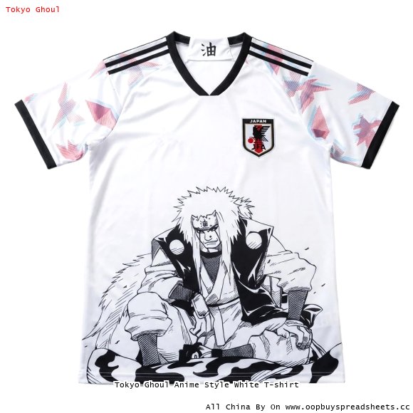 Tokyo Ghoul Anime Style White T-shirt