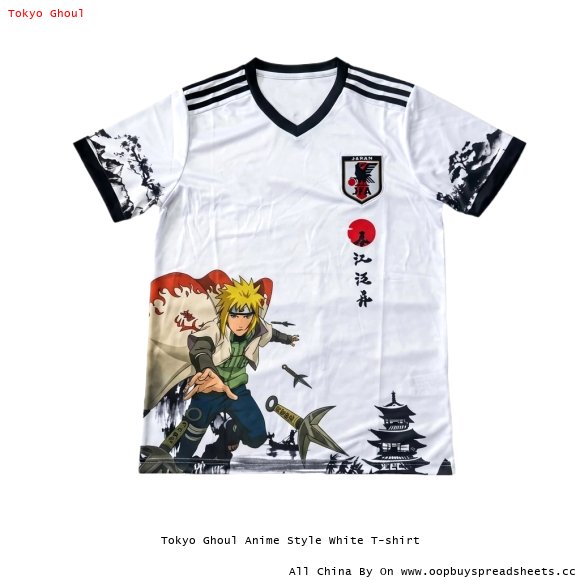Tokyo Ghoul Anime Style White T-shirt