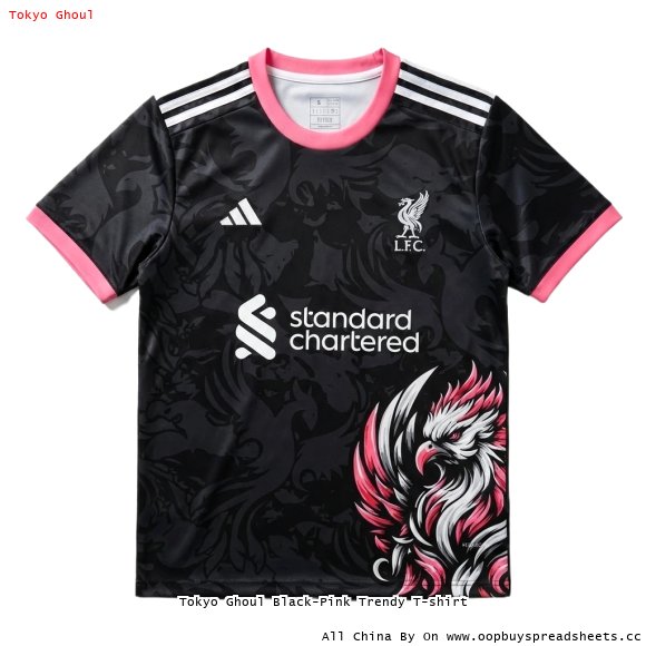 Tokyo Ghoul Black-Pink Trendy T-shirt