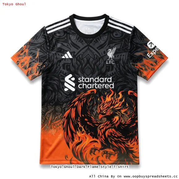 Tokyo Ghoul Dark Flame Style T-shirt