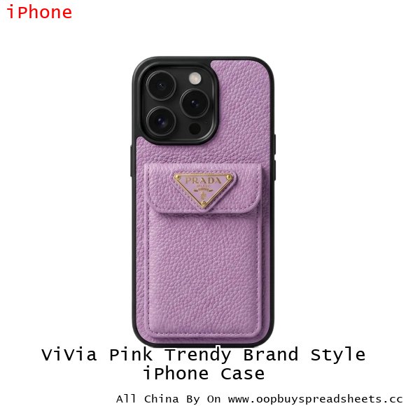 ViVia Pink Trendy Brand Style iPhone Case