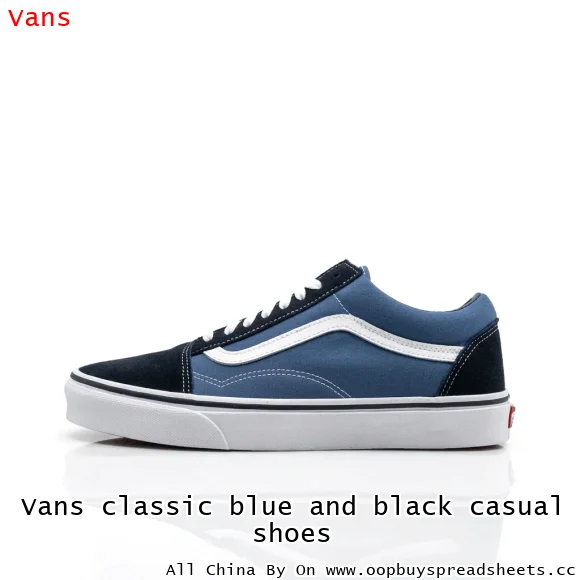 Vans classic blue and black casual shoes