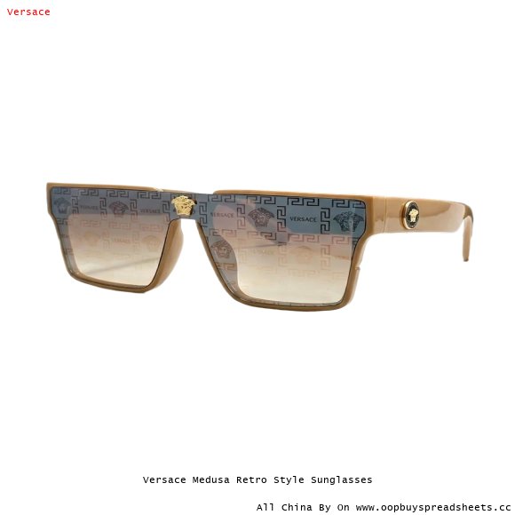 Versace Medusa Retro Style Sunglasses