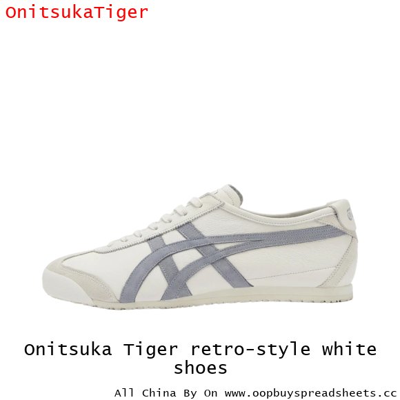 Onitsuka Tiger retro-style white shoes