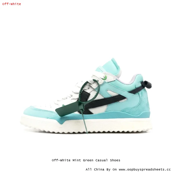 Off-White Mint Green Casual Shoes
