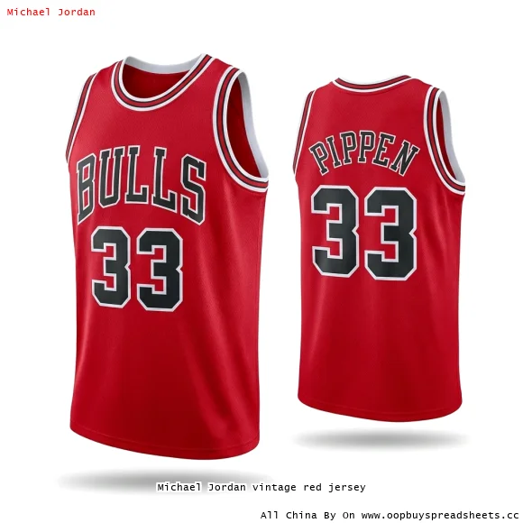 Michael Jordan vintage red jersey