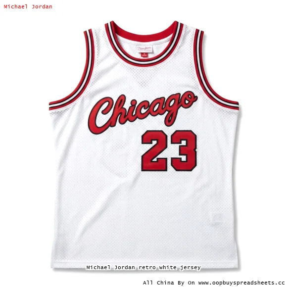 Michael Jordan retro white jersey