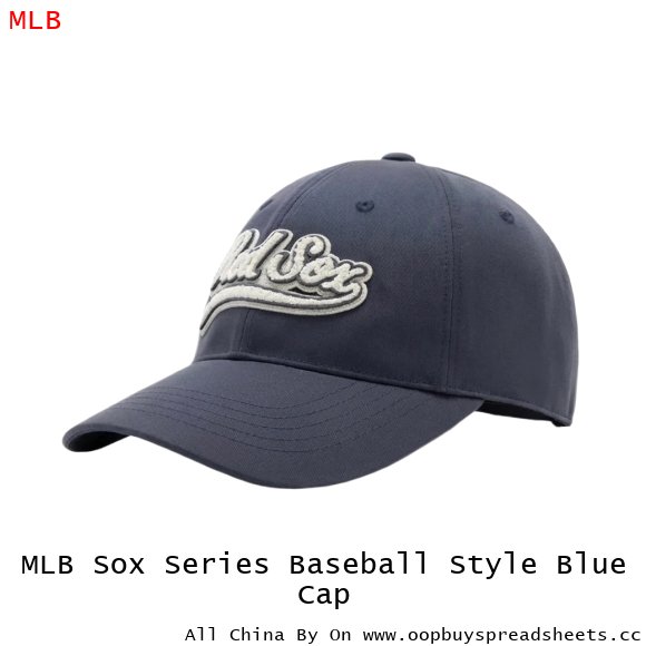 MLB Sox Series Baseball Style Blue Cap