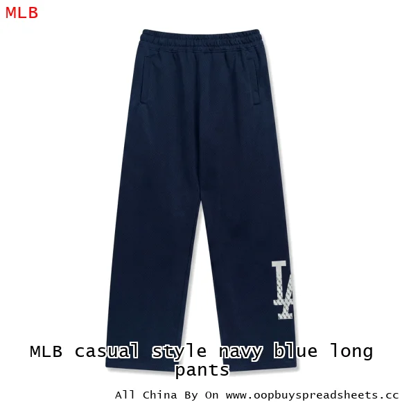 MLB casual style navy blue long pants