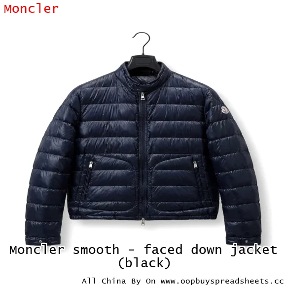 Moncler smooth - faced down jacket (black)