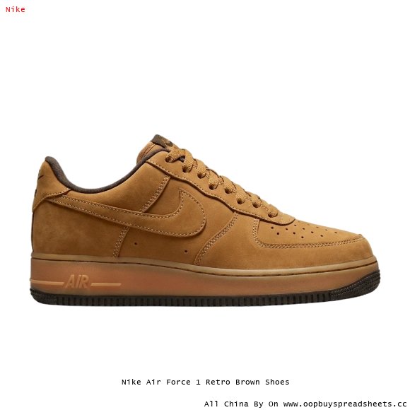 Nike Air Force 1 Retro Brown Shoes
