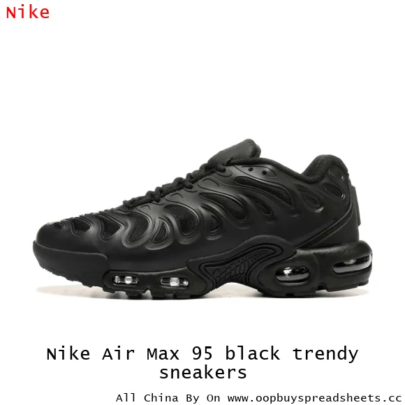 Nike Air Max 95 black trendy sneakers