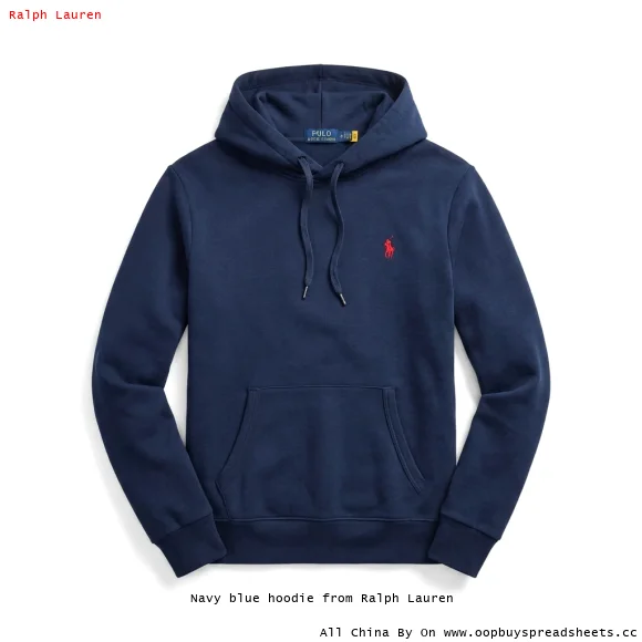 Navy blue hoodie from Ralph Lauren
