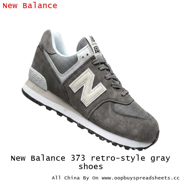 New Balance 373 retro-style gray shoes